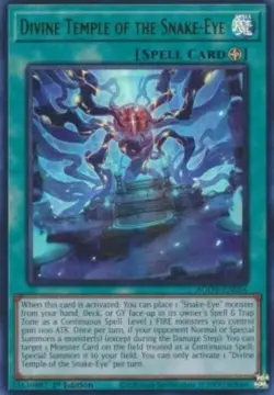 Yugioh-Divine Temple of the Snake-Eye-Ultra Rare-1st Edition-AGOV EN056 (LP) - Image 1