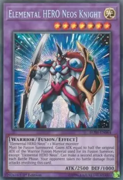 Yugioh-Elemental HERO Neos Knight-Secret Rare-1st Edition-BLHR EN064 (NM) - Image 1