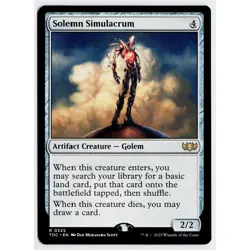 MTG Solemn Simulacrum Commander Tarkir Dragonstorm Rare NM - Image 1