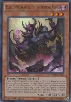 Yugioh-Rubic, Malebranche of the Burning Abyss-Ultra-1st-NECH EN082 (LP) - Image 1