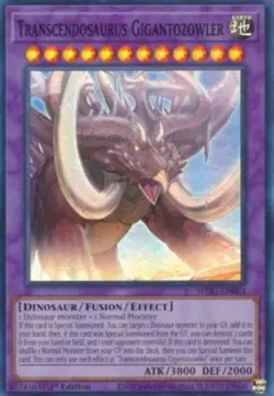 Yugioh-Transcendosaurus Gigantozowler-Super-1st-WISU EN003 (NM) - Image 1