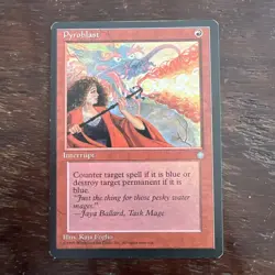 MTG Pyroblast x1- -Ice Age-Lightly Played - Image 1