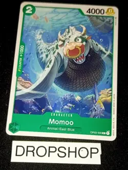 CARTE ONE PIECE ANGLAISE OP03-035 MOMOO MINT OP03 ENGLISH CARD - Image 1