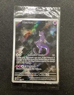 SEALED Mewtwo Pokemon Card Black Star Promo SVP052 Illustration Full Art 151 1 - Image 1