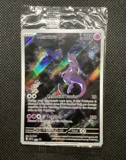 SEALED Mewtwo Pokemon Card Black Star Promo SVP052 Illustration Full Art 151 1 - Image 3