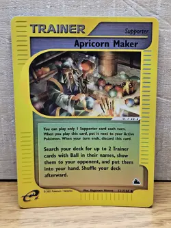 Apricorn Maker 121/144 Skyridge Reverse Holo Pokemon Card TCG - Image 1
