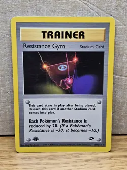 Resistance Gym 109/132 1st Edition Gym Challenge Non-Holo Rare Pokemon Card TCG - Image 1