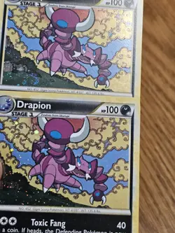 Pokemon 4/102 Drapion X2 HGSS Triumphant Holo Rare Pokemon Card TCG - Image 3