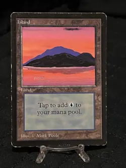 Magic the Gathering Beta Edition Island (C) ~MP ~ MTG - Image 1