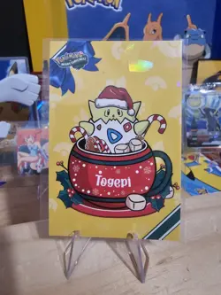Pokemon Merry Christmas Card Database - Santa Hat Togepi - Image 5
