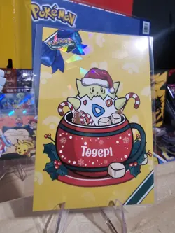 Pokemon Merry Christmas Card Database - Santa Hat Togepi - Image 6