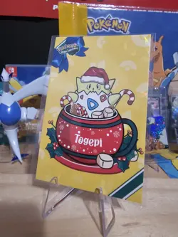 Pokemon Merry Christmas Card Database - Santa Hat Togepi - Image 7