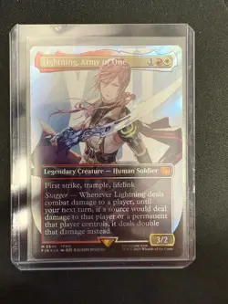 Lightning, Army of One Borderless Surge Foil 0545 MTG Magic Final Fantasy - Image 1