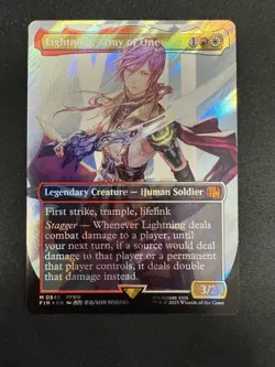 Lightning, Army of One Borderless Surge Foil 0545 MTG Magic Final Fantasy - Image 2