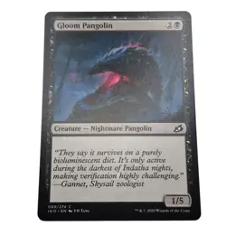 MTG: Gloom Pangolin 089/274 - Ikoria Lair of Behemoths 2020 Black Common - Image 1