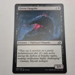 MTG: Gloom Pangolin 089/274 - Ikoria Lair of Behemoths 2020 Black Common - Image 2
