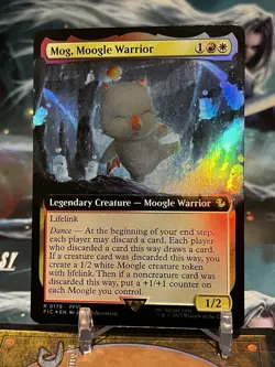 MTG | Mog, Moogle Warrior (Extended Art) [FINAL FANTASY] ✨FOIL✨ - Image 1