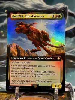 MTG | Red XIII, Proud Warrior (Extended Art) [FINAL FANTASY] ✨FOIL✨ - Image 1