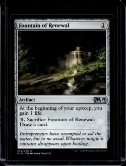 MTG Fountain of Renewal Mystery Booster - Core Set 2019 235/280 Regular Uncommon - Image 1