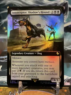 MTG | Interceptor, Shadow's Hound (Extended Art) [FINAL FANTASY] ✨FOIL✨ - Image 1