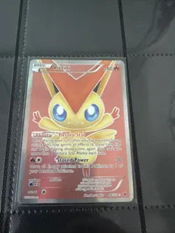 Pokemon Ultra Rare Victini Full Art Holo Card 98/101 Noble Victories - Image 1