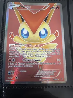 Pokemon Ultra Rare Victini Full Art Holo Card 98/101 Noble Victories - Image 3