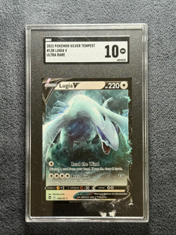 2022 Pokemon Silver Tempest Ultra Rare #138 Lugia V SGC 10 GEM MINT - Image 1