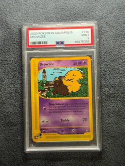 PSA 9 Mint Aquapolis Drowzee #74b Reverse Holo Foil Pokemon TCG 2003 - Image 1
