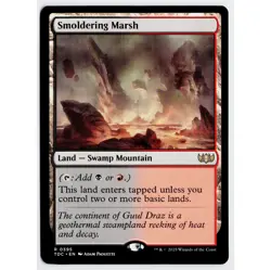MTG Smoldering Marsh Commander Tarkir Dragonstorm Rare NM - Image 1