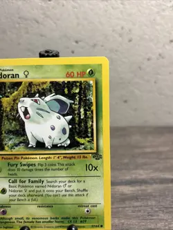 Nidoran F 57/64 Jungle Regular Common-Vintage-Pokemon TCG-Fast Shipping-NM!! - Image 3