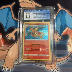 2022 Pokemon Special Delivery Charizard Holo Black Star #SWSH075 CGC 8.5 Mint+ - Image 1