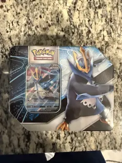 Pokemon TCG V Strikers Empoleon V Tin (5 Booster Packs) Empoleon Tin NEW/SEALED* - Image 1