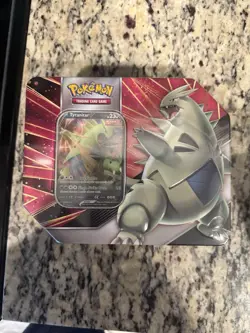 Pokemon TCG Tyranitar V Strikers Factory Sealed 5-Pack Tin!!! 820650809552 - Image 1