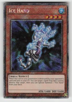 Ice Hand Yugioh RA04-EN225 Platinum Secret Rare PSR NM - Image 1