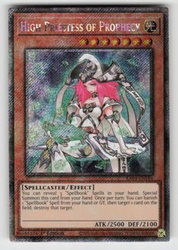 High Priestess of Prophecy Yugioh RA04-EN184 Platinum Secret Rare PSR NM - Image 1