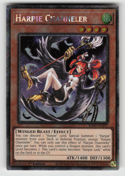 Harpie Channeler Yugioh RA04-EN207 Platinum Secret Rare PSR NM - Image 1