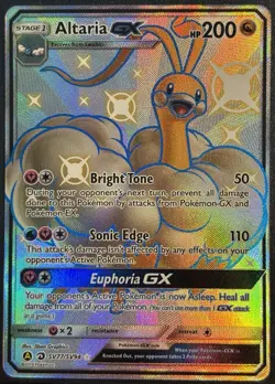Altaria GX SV77/SV94 - Hidden Fates: Shiny Vault Pokemon TCG Full Art- NM/M Card - Image 1