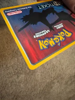 Pokemon Eon Ticket Promo e-Reader E Card Ruby & Sapphire -Slight Bend - Image 4