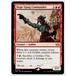 MTG Siege-Gang Commander TDC Rare NM - Image 1