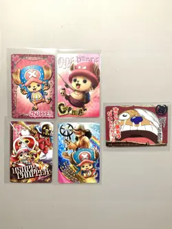 Chopper One Piece Caramel Popcorn Cards - Bundle of 5 - Japanese - Image 1