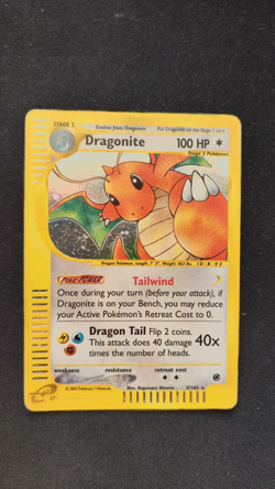 Dragonite 9/165 Holo Rare Pokemon TCG - E-Series Expedition Pokemon Card - MP/LP - Image 3