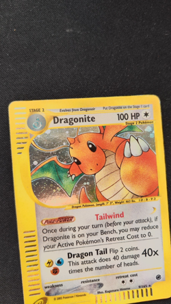 Dragonite 9/165 Holo Rare Pokemon TCG - E-Series Expedition Pokemon Card - MP/LP - Image 4