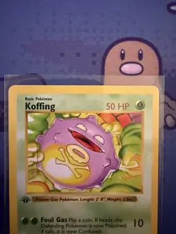 Pokemon Koffing 51/102 1st Edition Shadowless Base Set Card Unplayed Near Mint - Image 3