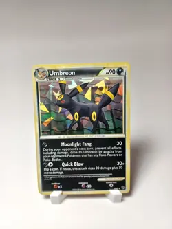 Umbreon 10/90 - Holo Rare Undaunted Cracked Ice Holo - Pokemon TCG Card - LP - Image 1