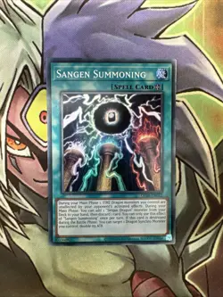 OP26-EN012 Sangen Summoning Super Rare Unlimited Edition NM Yugioh Card - Image 1