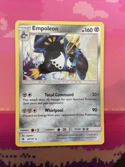 Pokemon Card Empoleon Forbidden Light Cracked Ice Holo Rare 81/131 Near Mint - Image 1