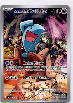 Team Rocket's Wobbuffet SV: Scarlet & Violet Promo Cards - Pokemon NM 203 - Image 1