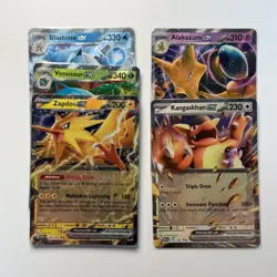 Zapdos EX, Venusaur EX, Alakazam EX & More : Pokemon 151 - Lot of 5 Cards - Image 1
