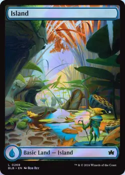 Island 0268 MTG Bloomburrow Land Foil NP - Image 1