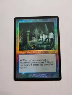 MTG Watery Grave (Retro Frame Foil) Ravnica Remastered NM - Image 1